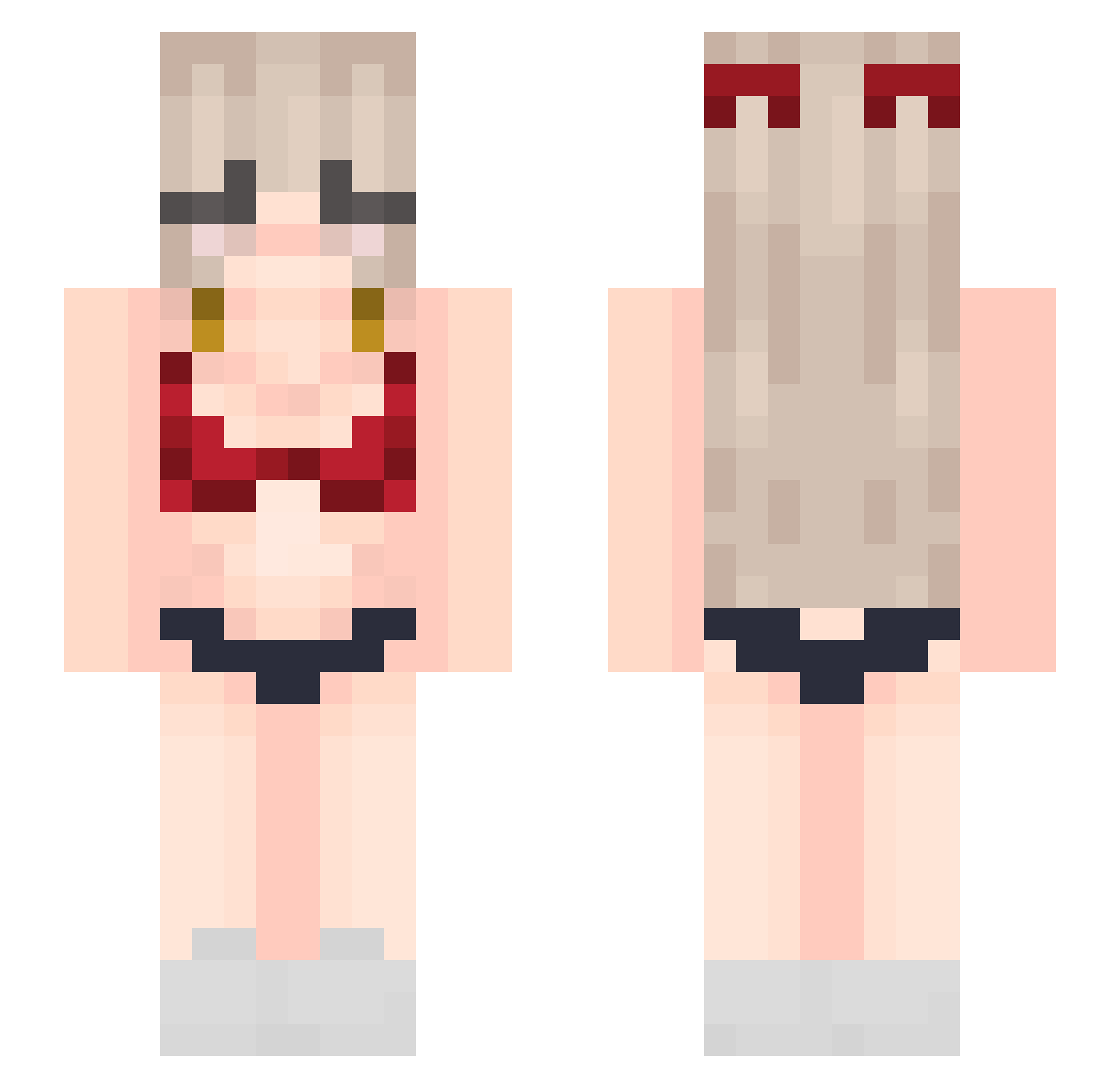xxPatryk21xx Minecraft skin, front and back view