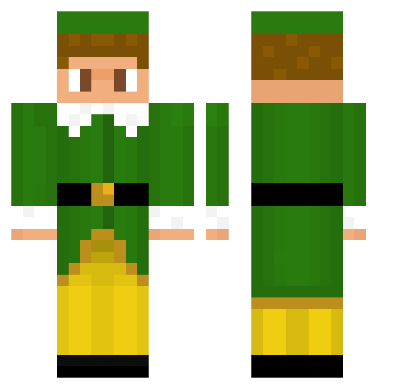 onemanonechance Minecraft skin, front and back view