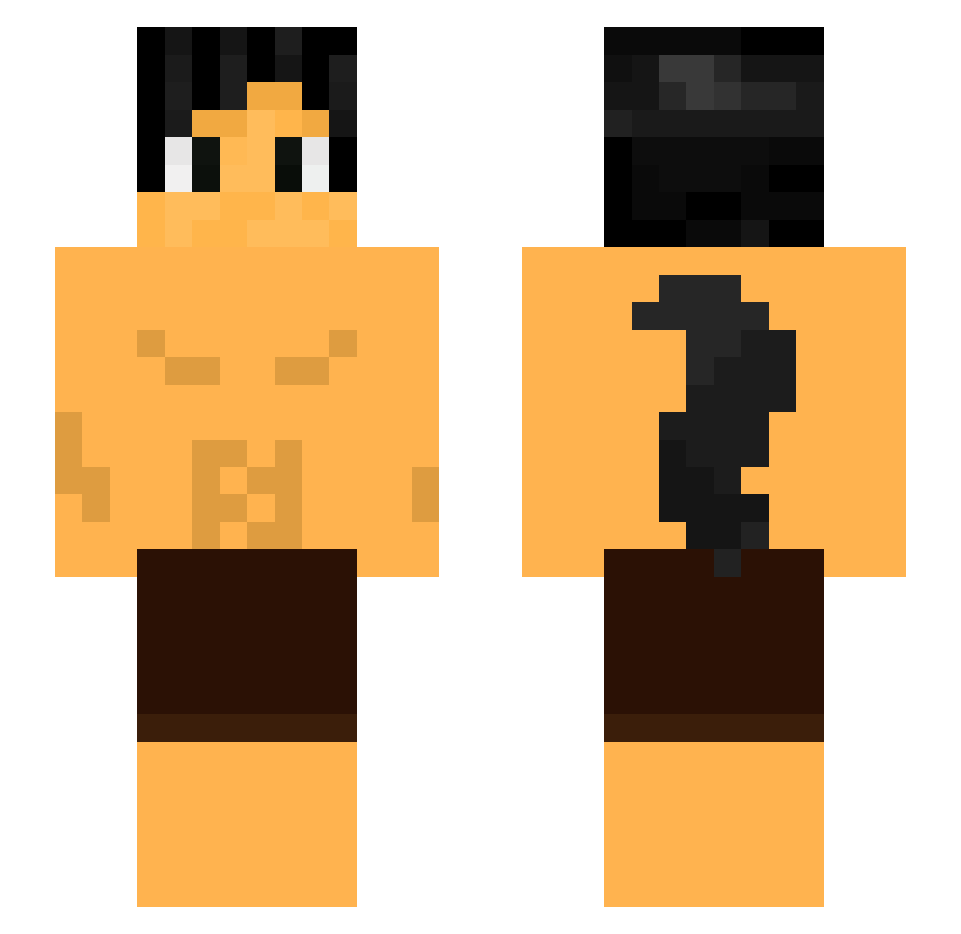 DAXisL Minecraft skin, front and back view