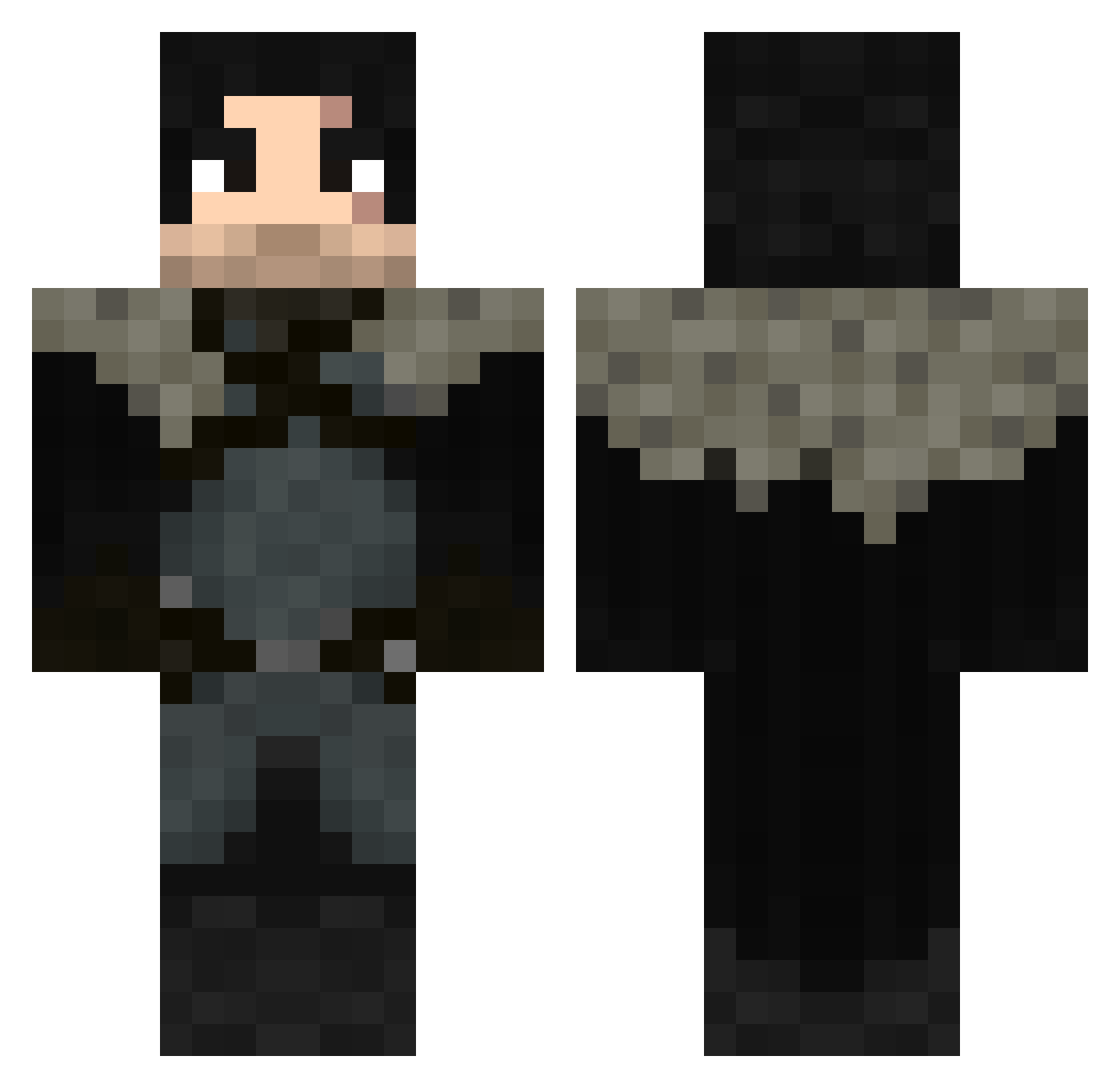 CheezItz Minecraft skin, front and back view