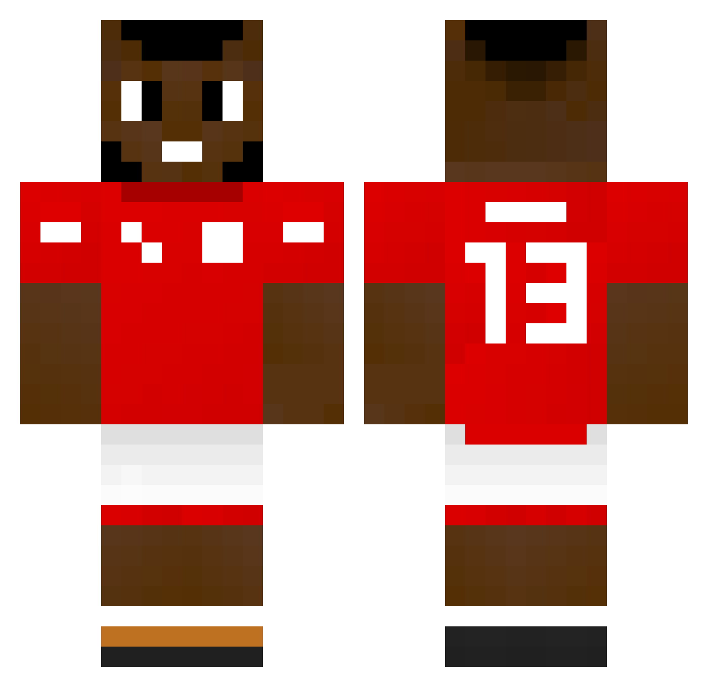 gbRamaloiras Minecraft skin, front and back view