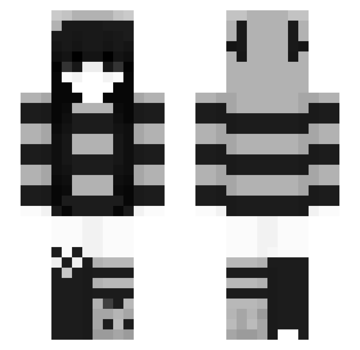 Abaci Minecraft skin, front and back view