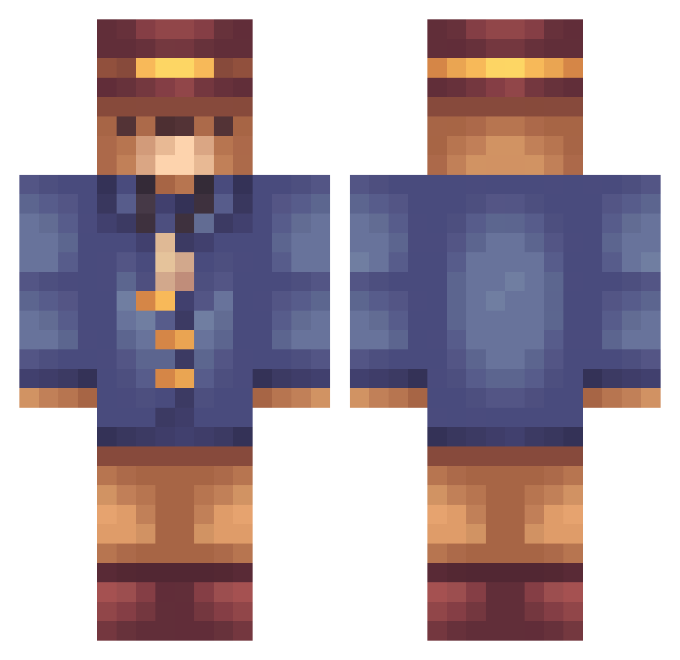 Rylue__ Minecraft skin, front and back view