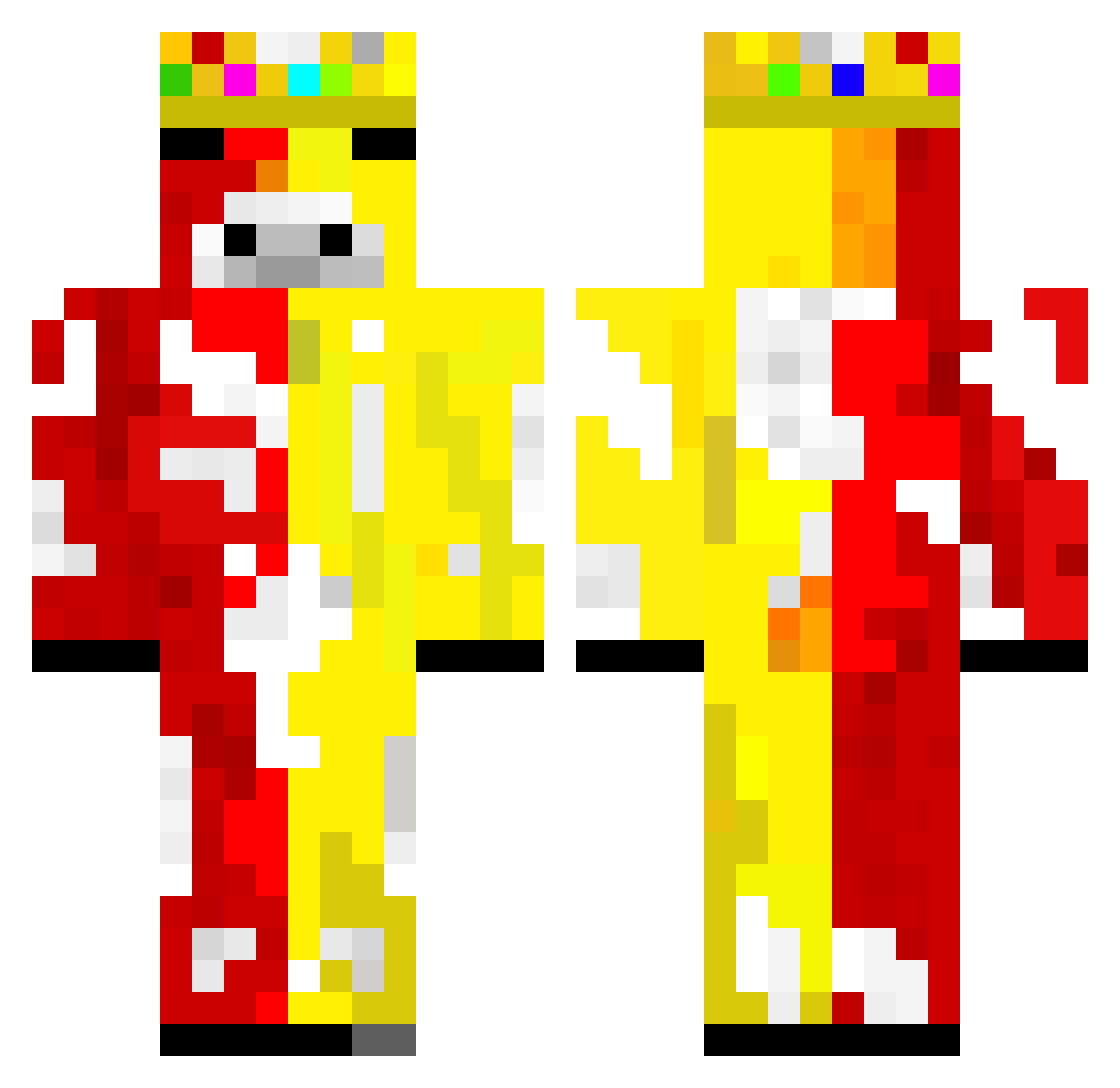 penguin_142 Minecraft skin, front and back view
