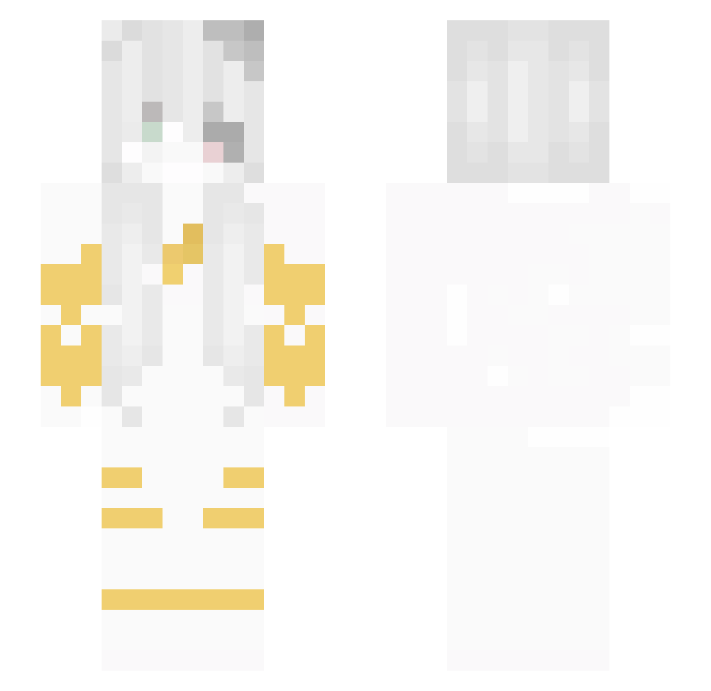 2JL Minecraft skin, front and back view