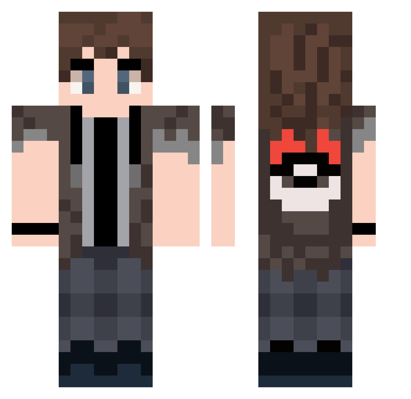 EPlCGAM3R69 Minecraft skin, front and back view