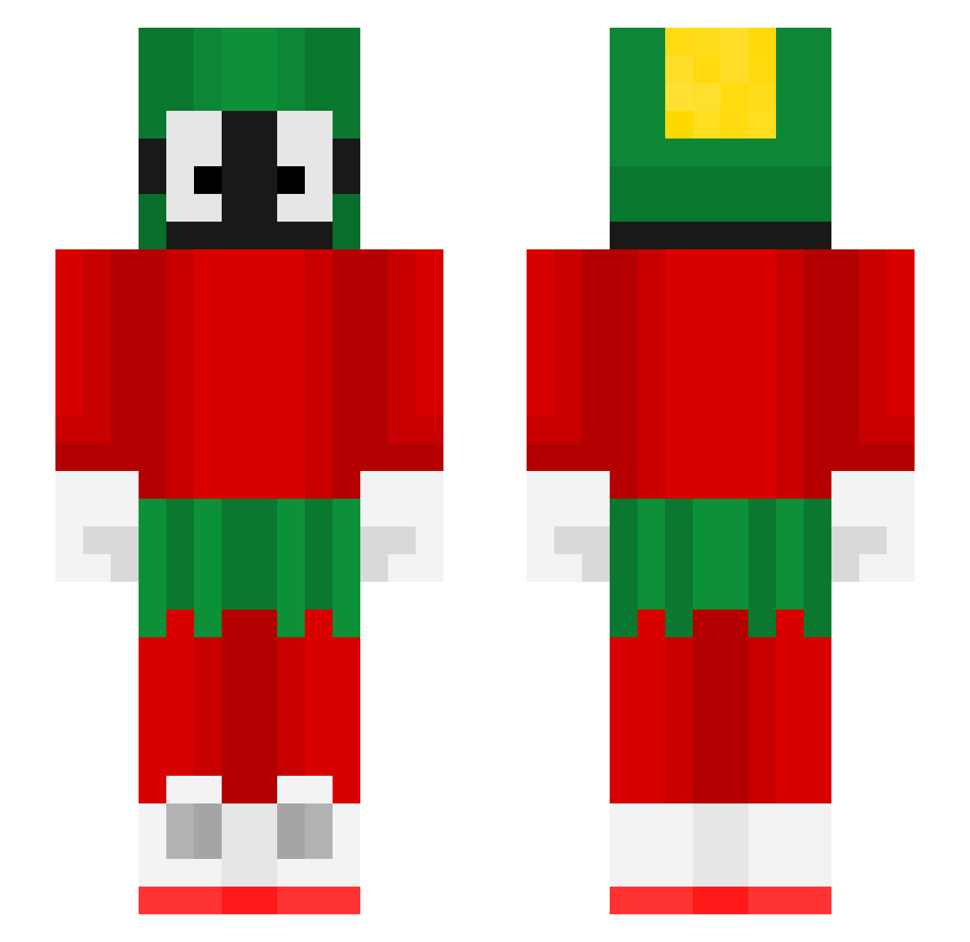 m1zhap Minecraft skin, front and back view