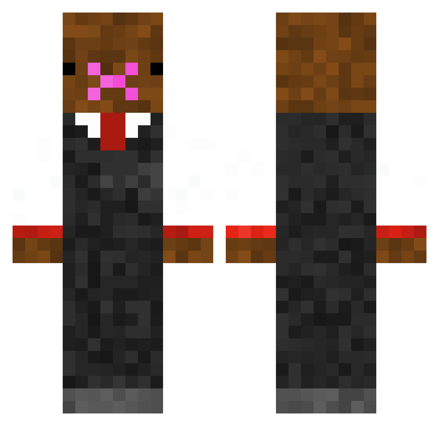 Stupid_Dumb_Mole Minecraft skin, front and back view