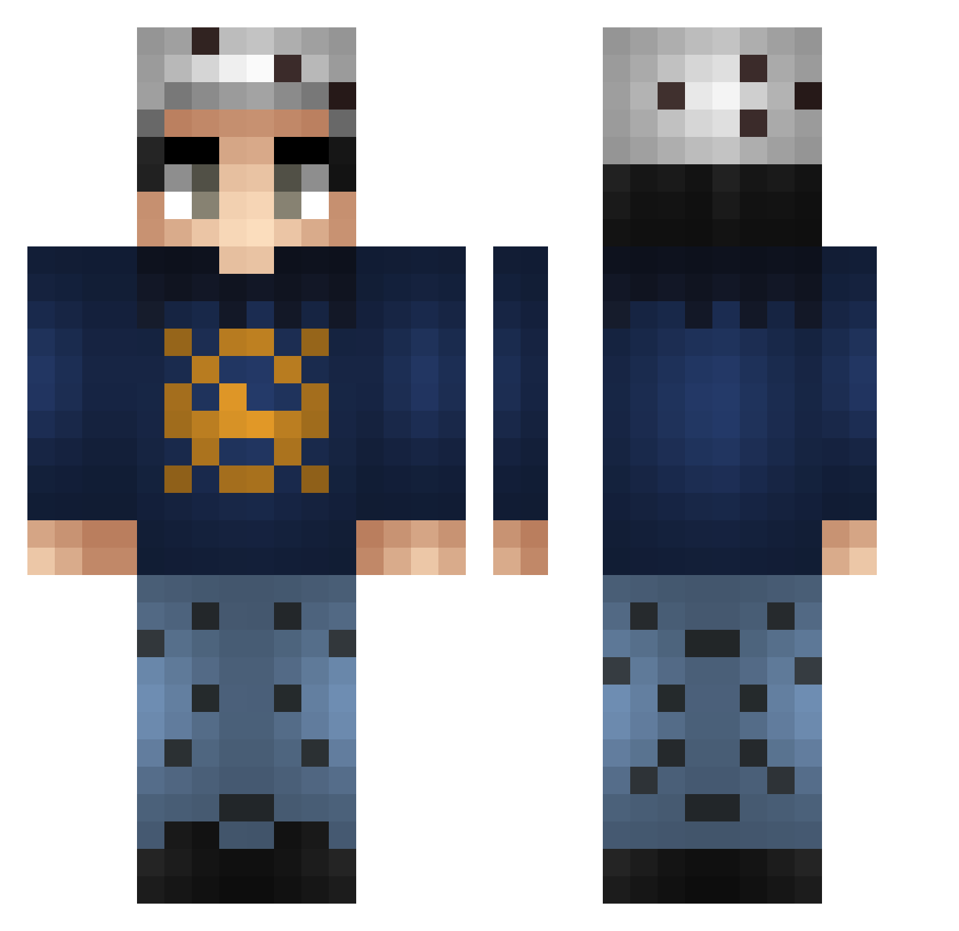 eyal1245 Minecraft skin, front and back view