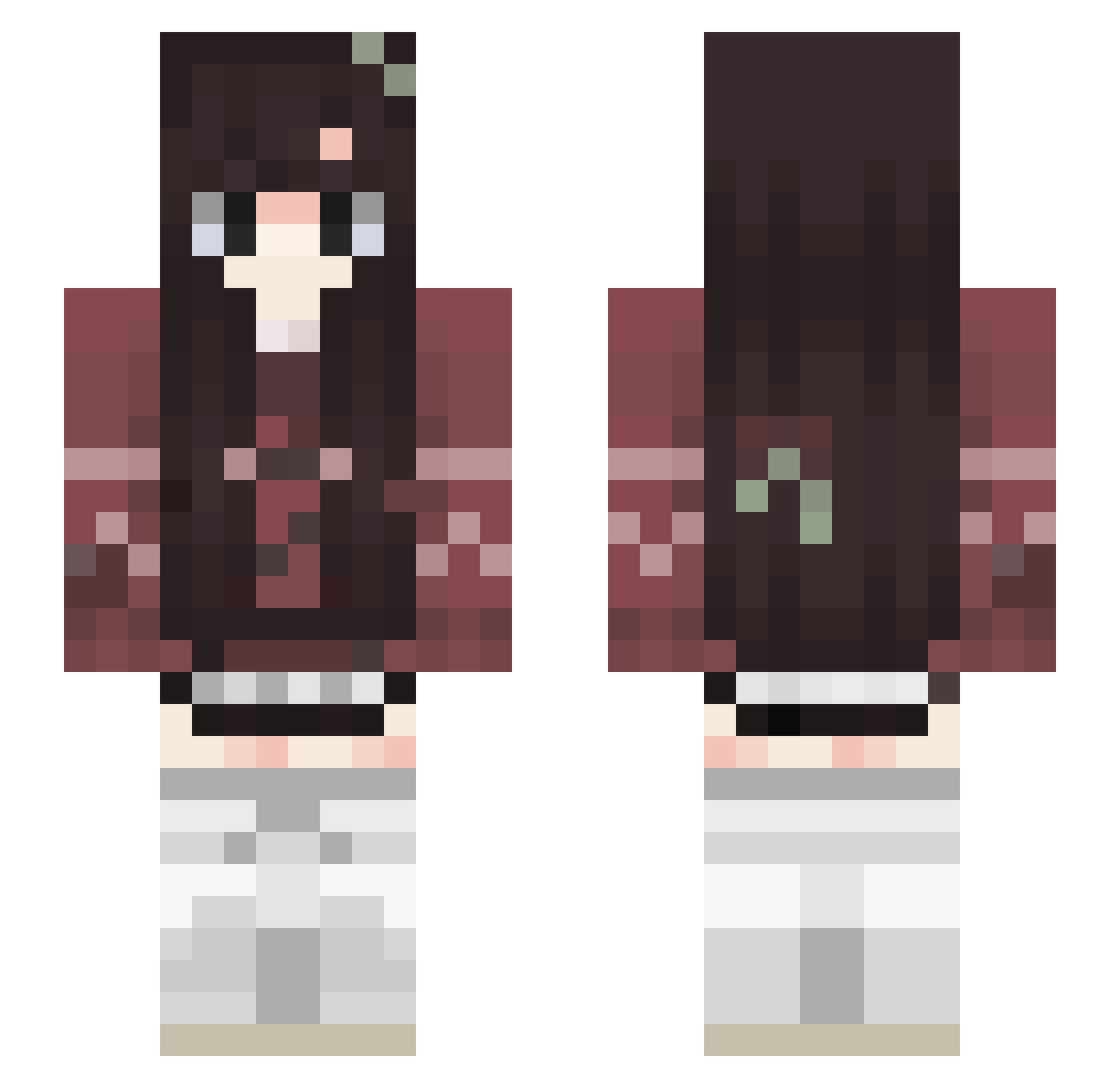 criminal6000 Minecraft skin, front and back view