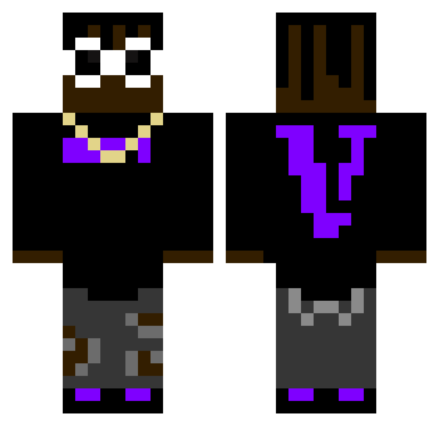 joeyswag33 Minecraft skin, front and back view