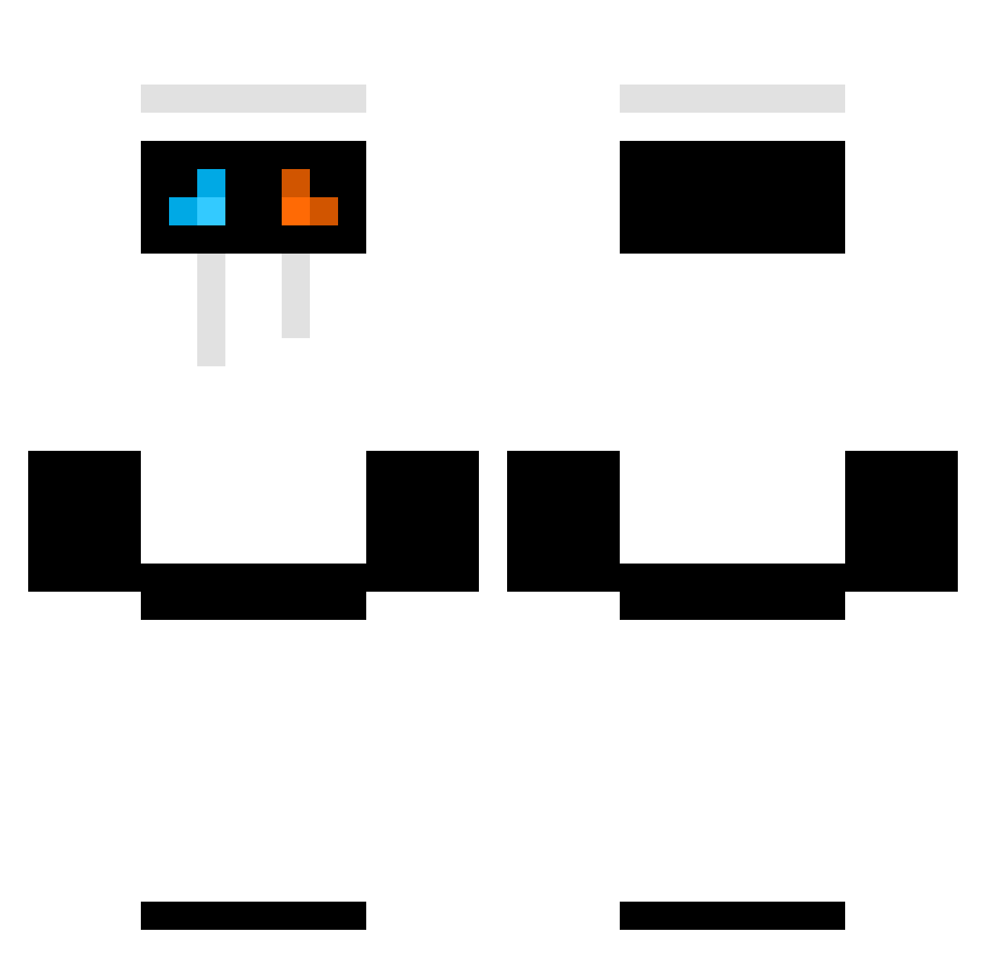 ItzyaboiCTF Minecraft skin, front and back view