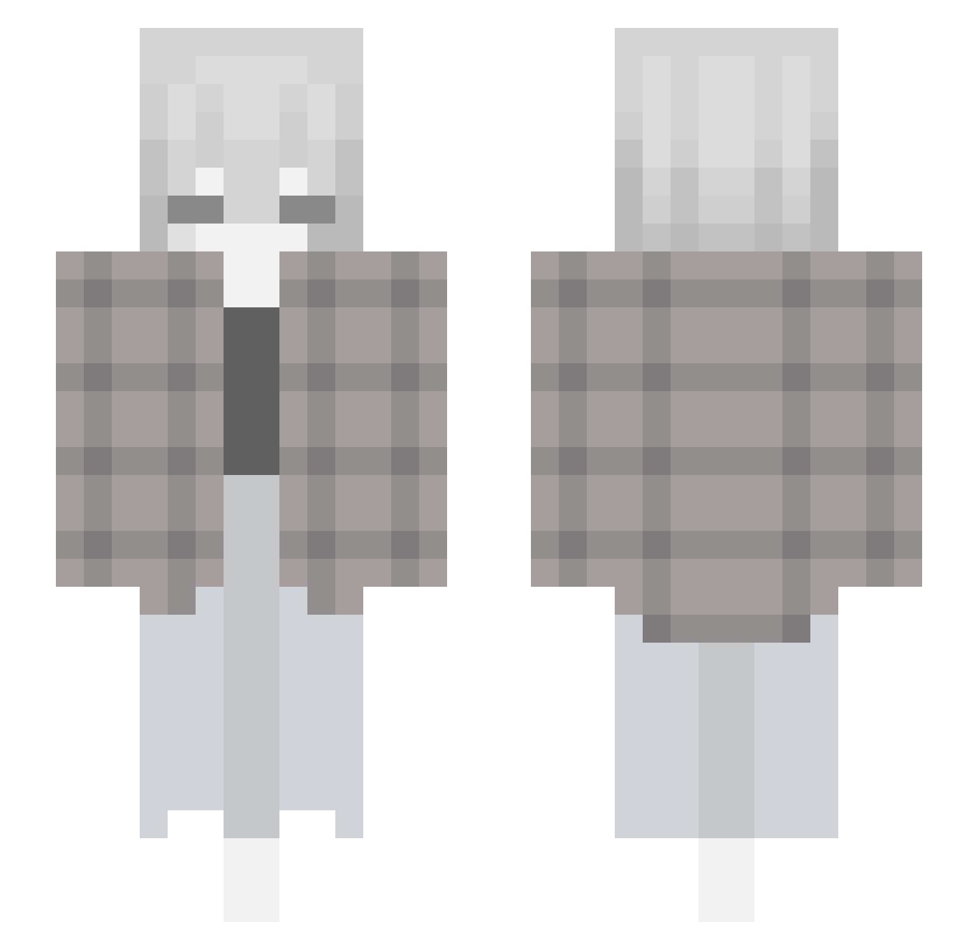 Yltra___ Minecraft skin, front and back view