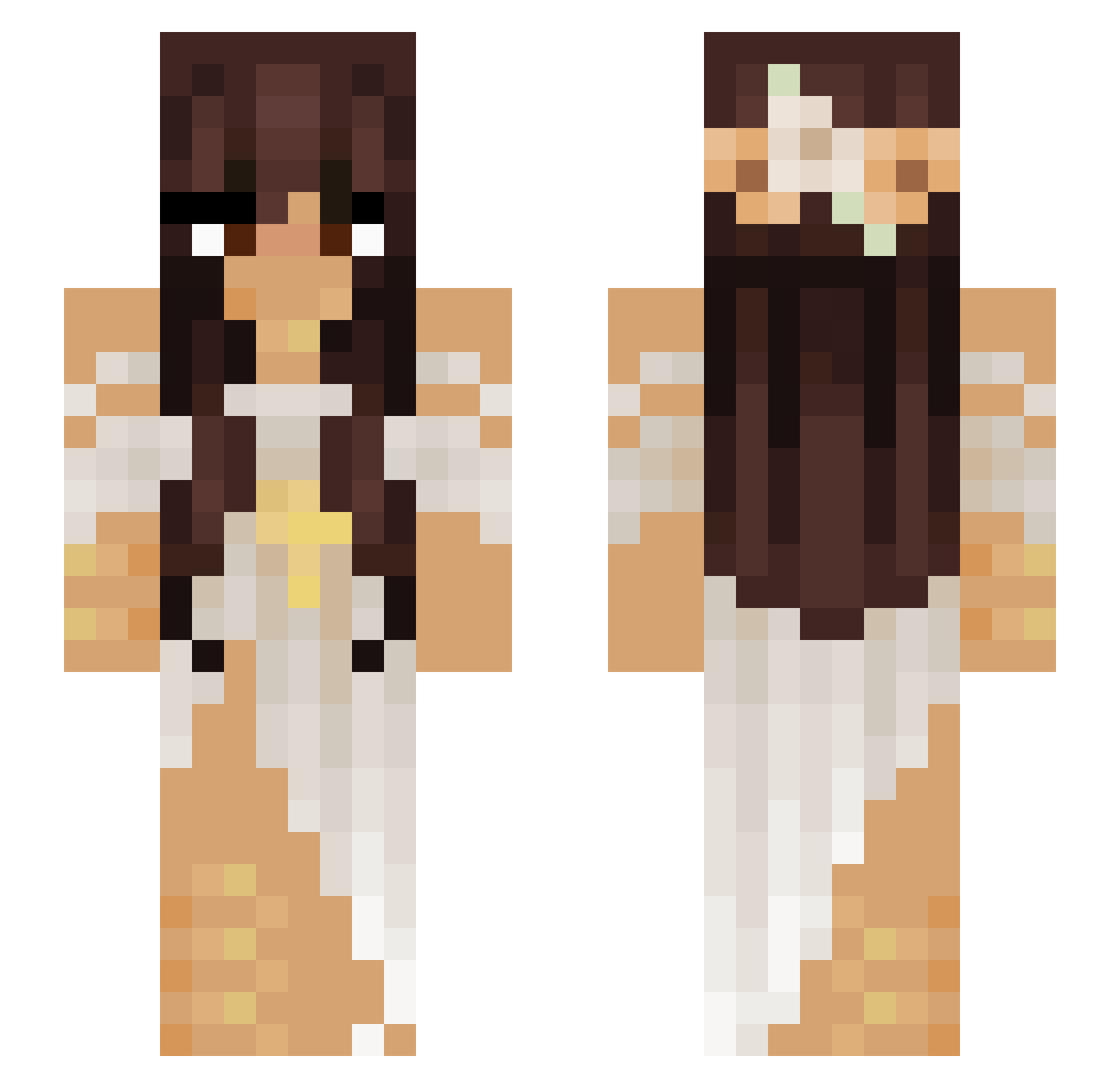 StevenInOHIO123 Minecraft skin, front and back view