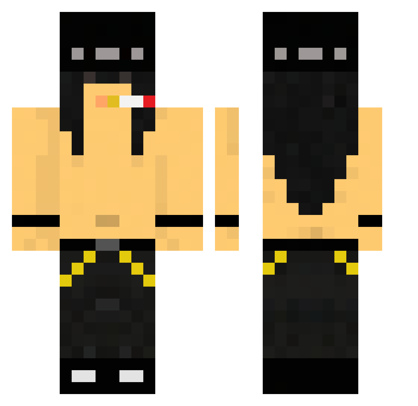 LmL_Slash Minecraft skin, front and back view
