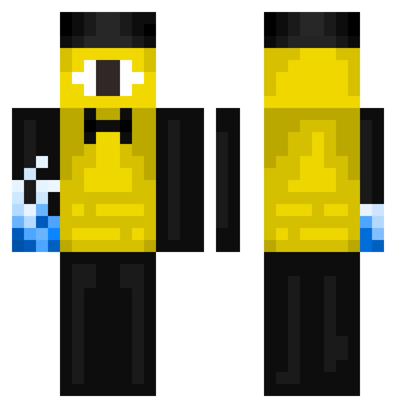 JohnnyTordenkuk Minecraft skin, front and back view