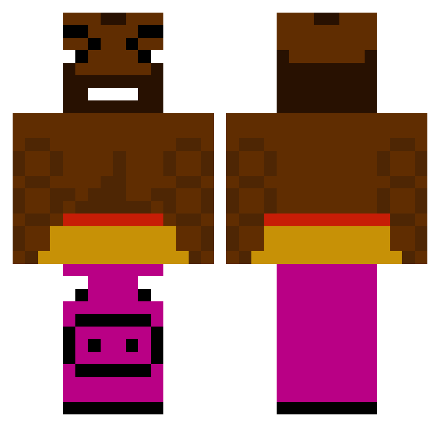 Zsombi59 Minecraft skin, front and back view