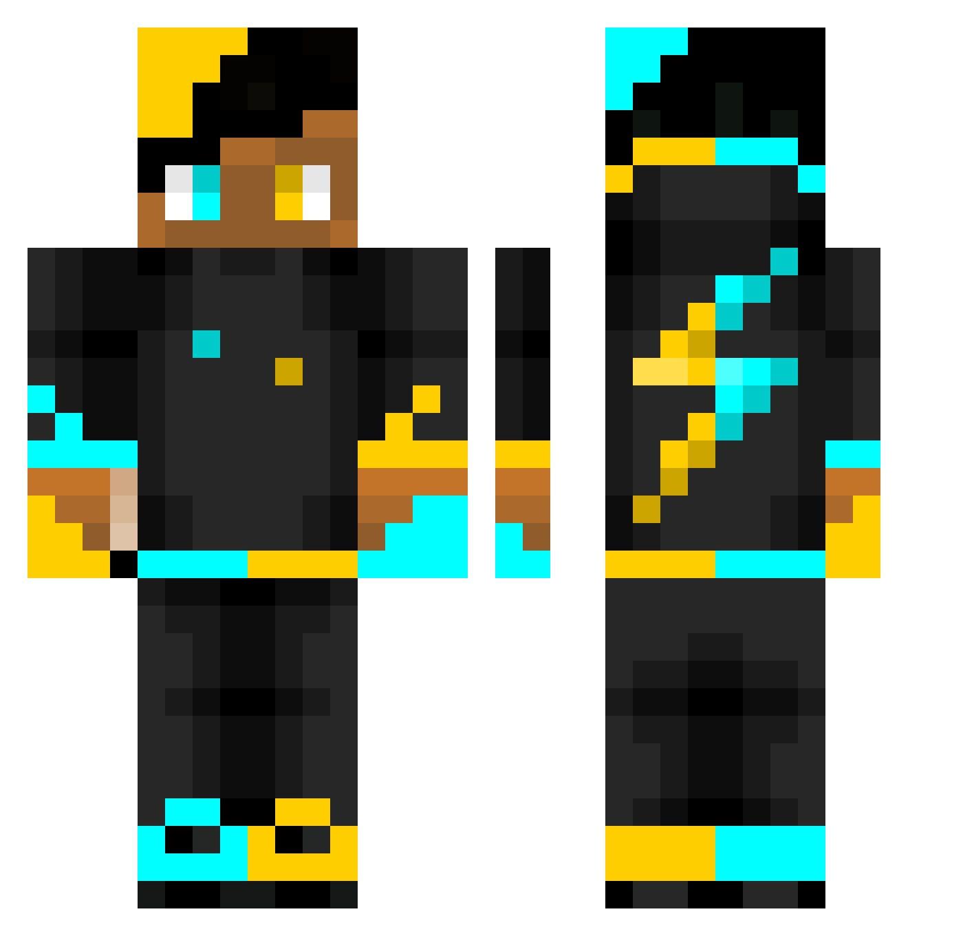 Zxpy_ Minecraft skin, front and back view