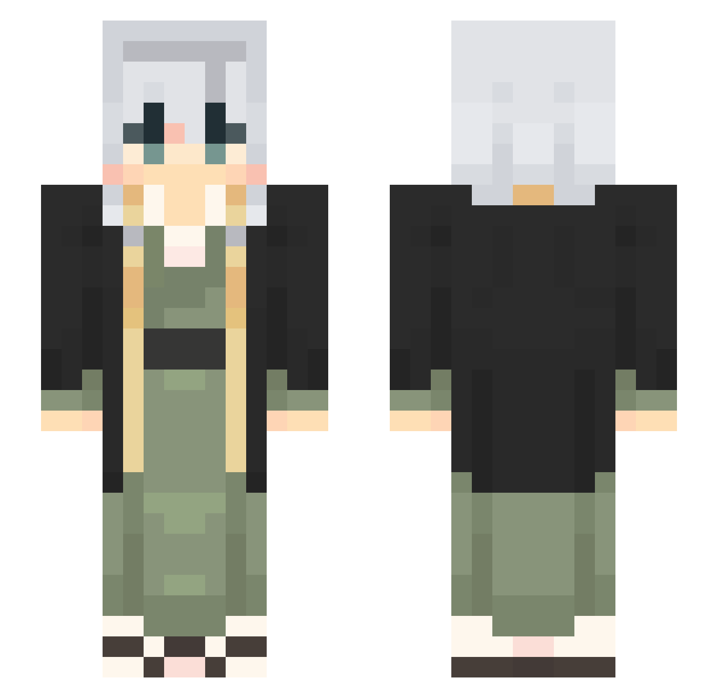 George709gr Minecraft skin, front and back view
