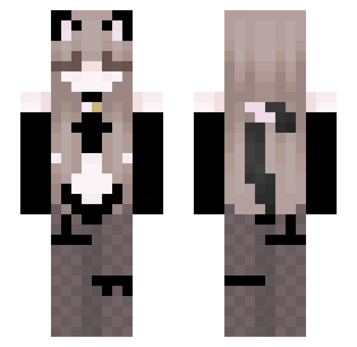 Rambogjd Minecraft skin, front and back view