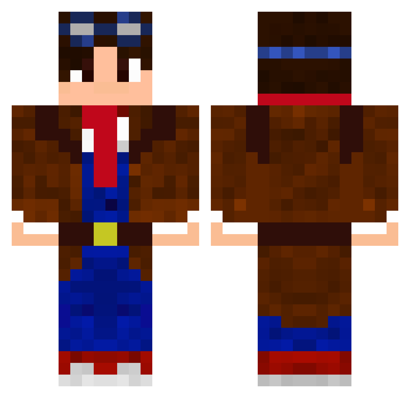 npyoshi68 Minecraft skin, front and back view