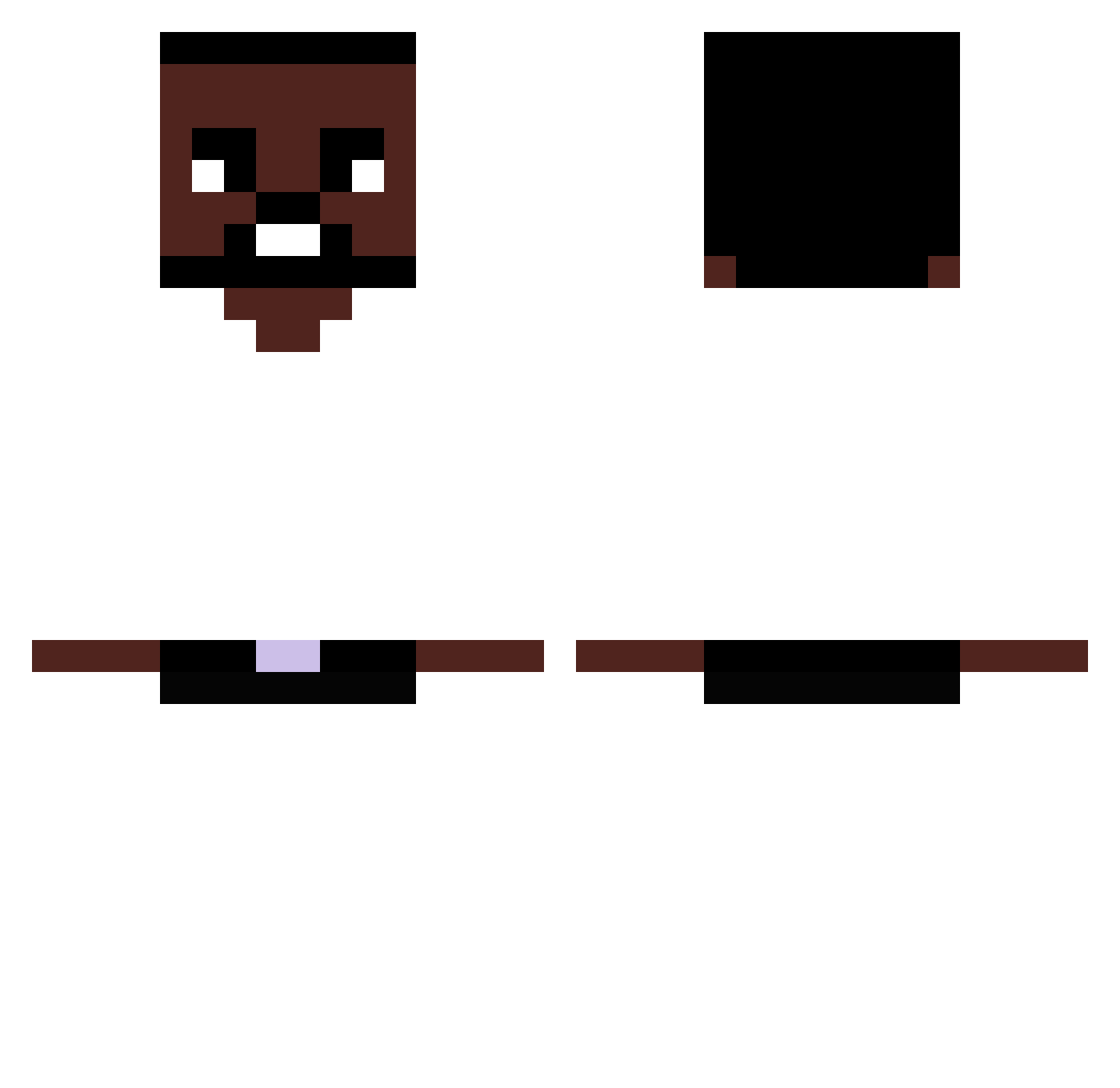 Lalanto90 Minecraft skin, front and back view