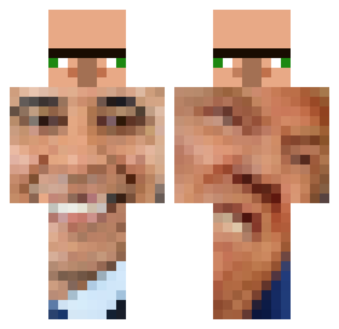 ____yeet_____ Minecraft skin, front and back view
