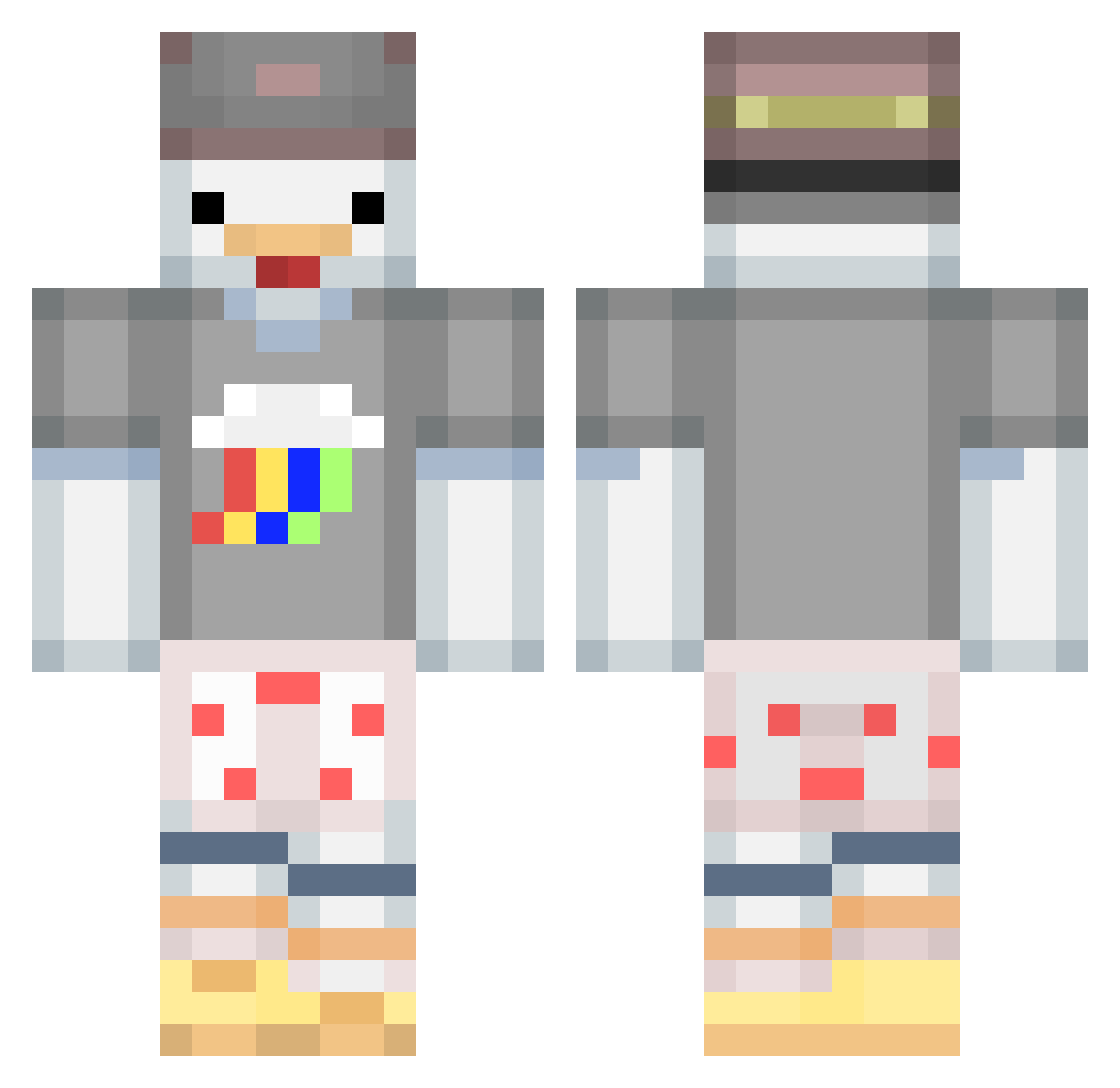 MrModel_ Minecraft skin, front and back view