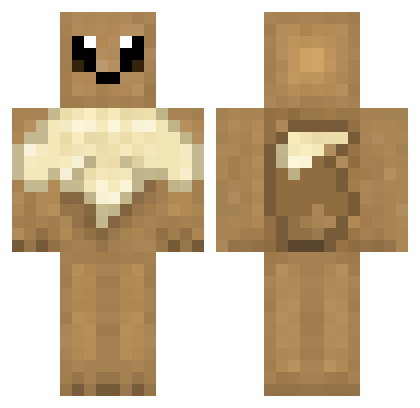 ImAllPing Minecraft skin, front and back view
