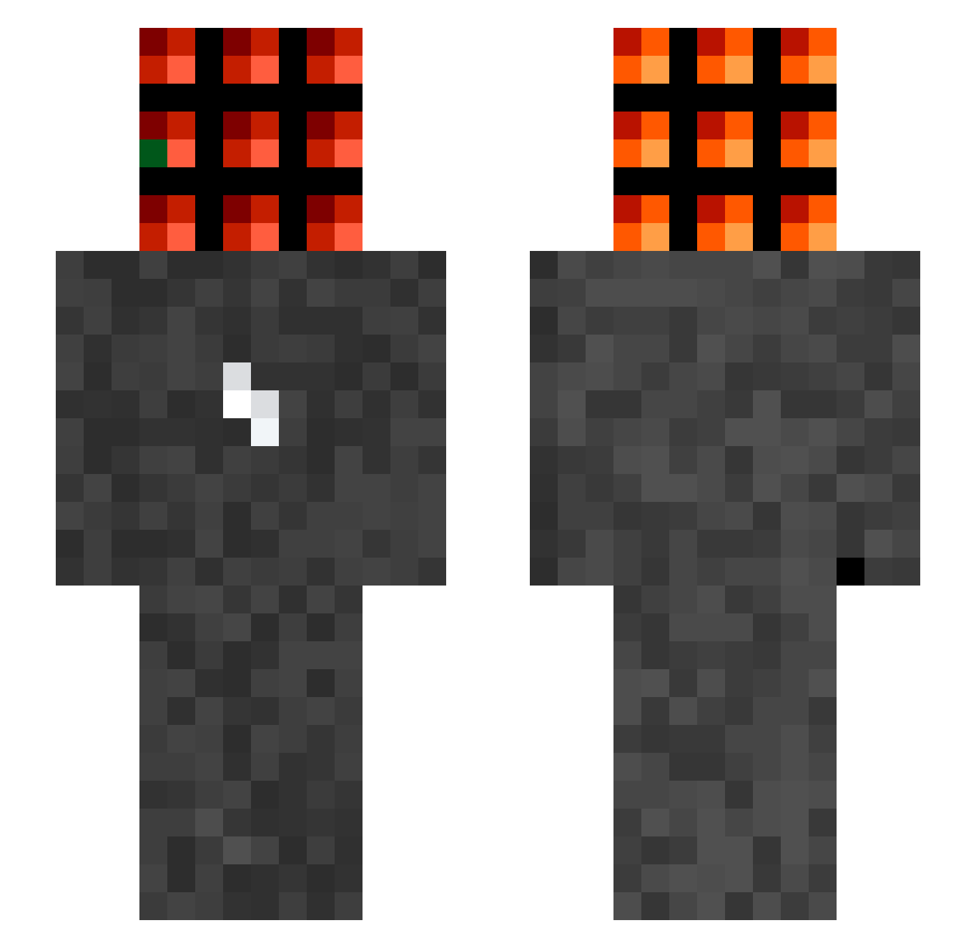 MrWissen2go Minecraft skin, front and back view