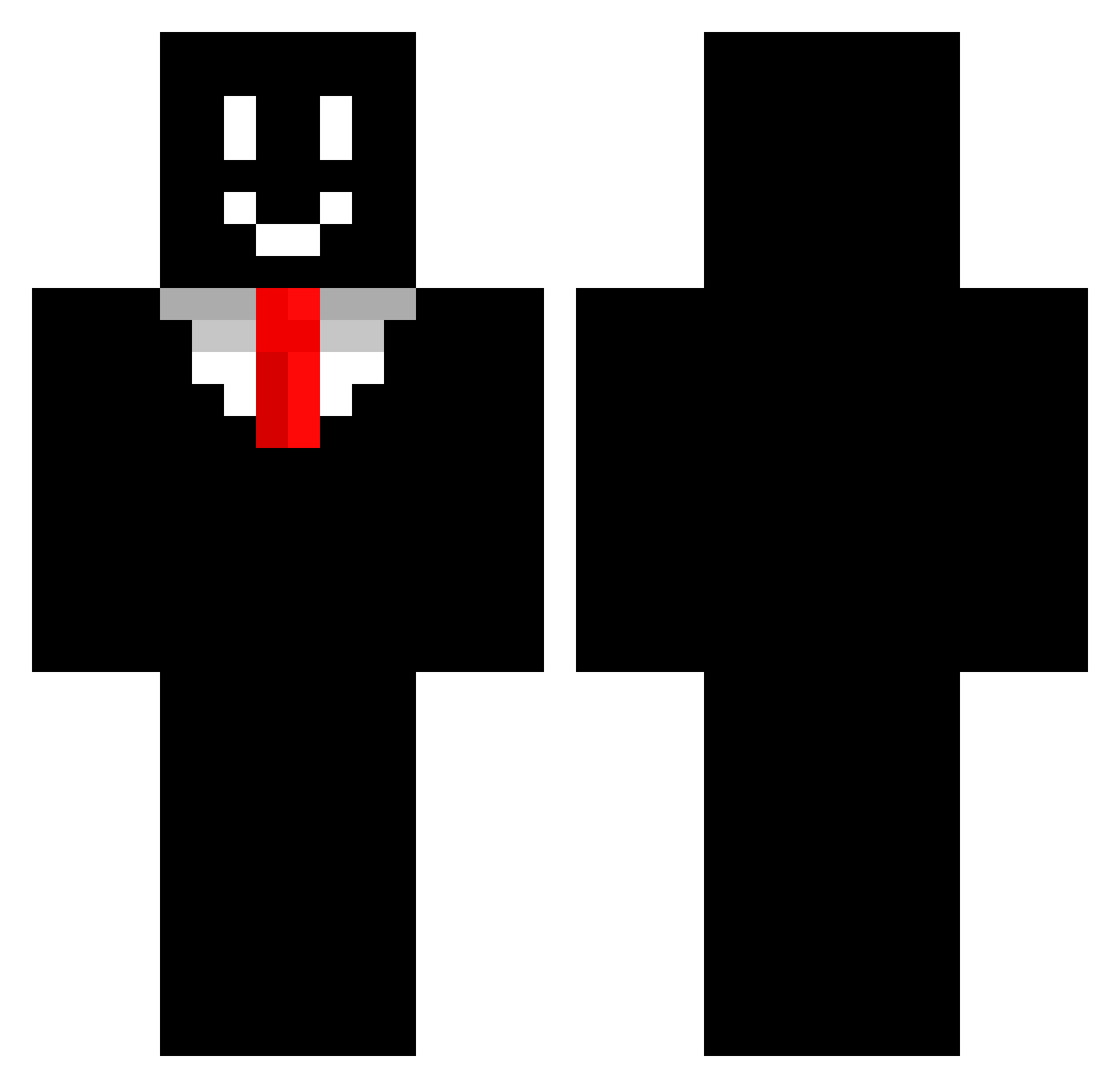 d4cx Minecraft skin, front and back view