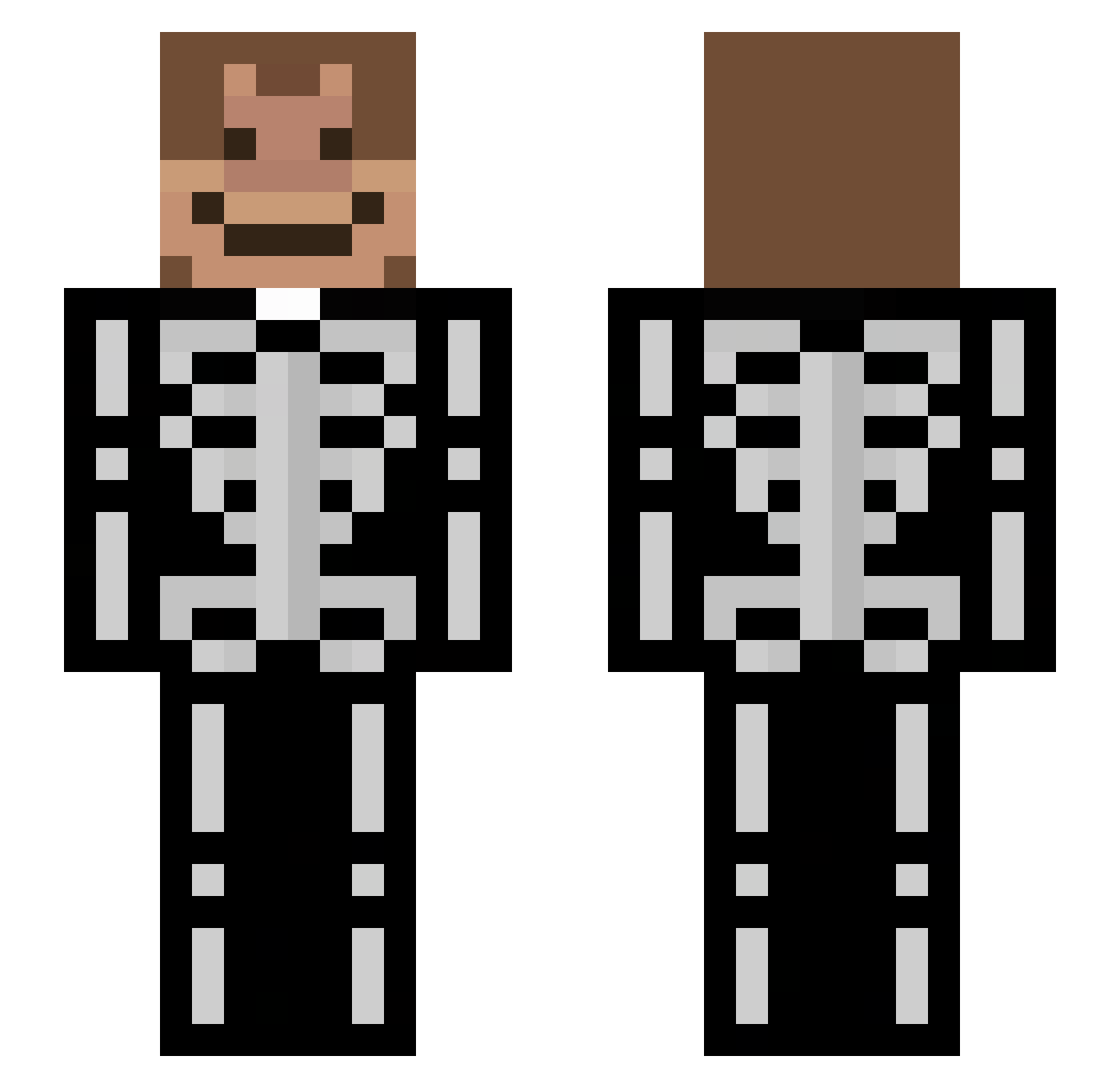 monkey_gamer00 Minecraft skin, front and back view