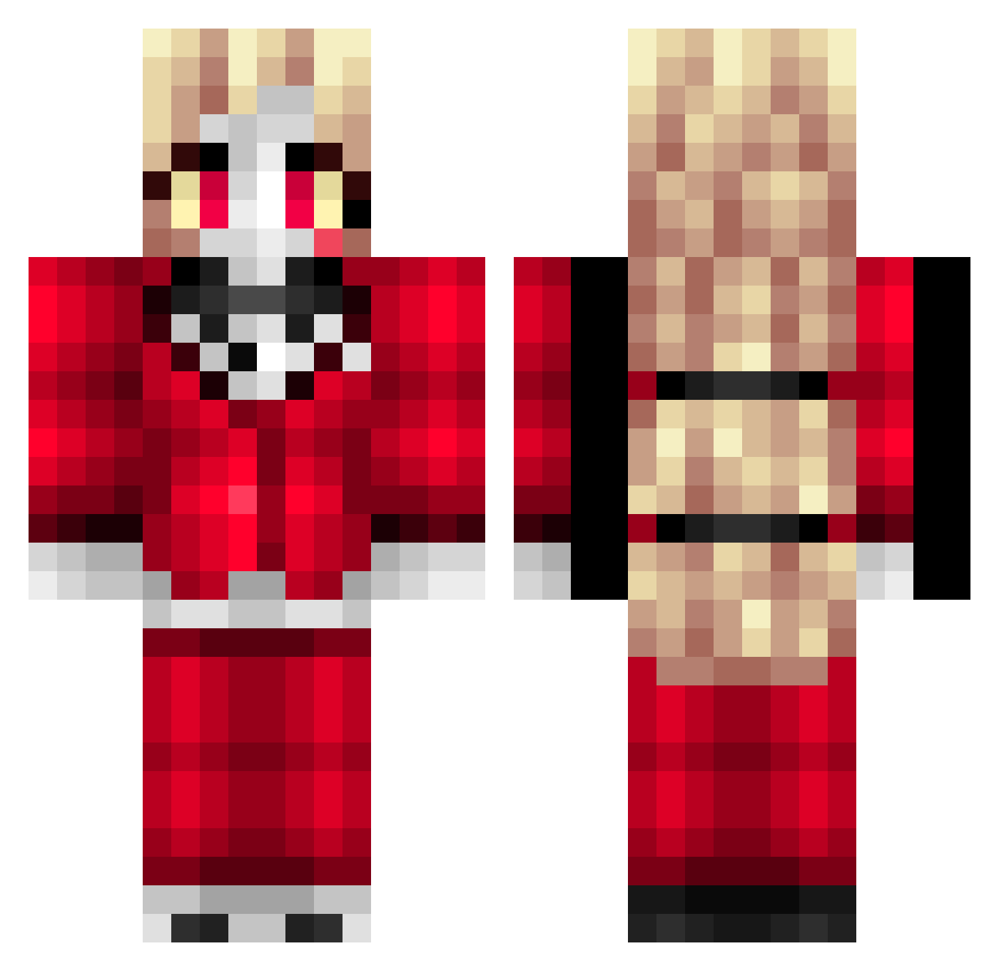 MommyC2023 Minecraft skin, front and back view