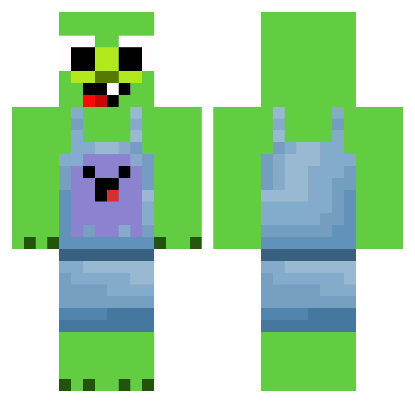 Sv256N7bWfpBPSv2 Minecraft skin, front and back view