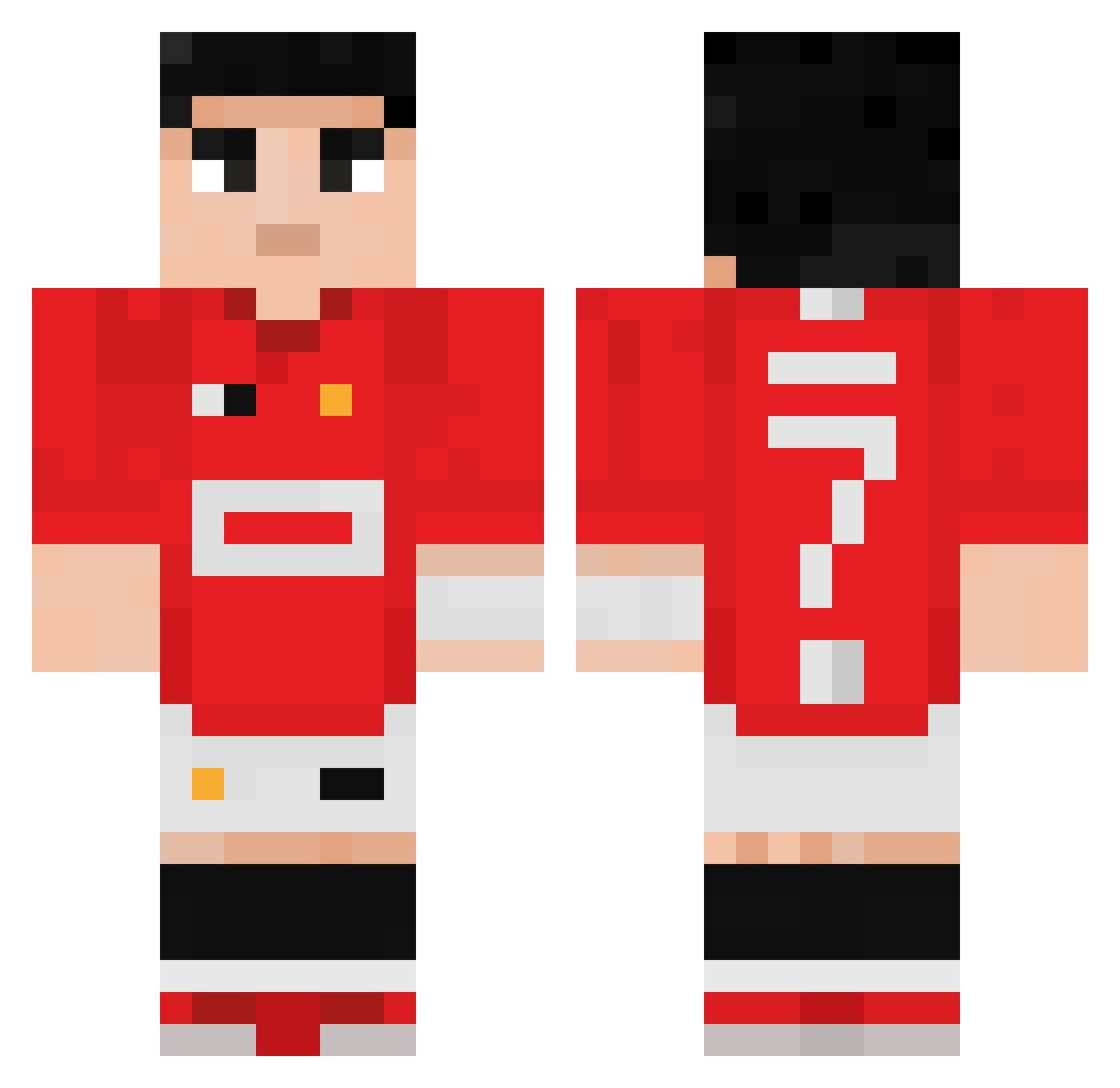 Negative_Is_Cool Minecraft skin, front and back view