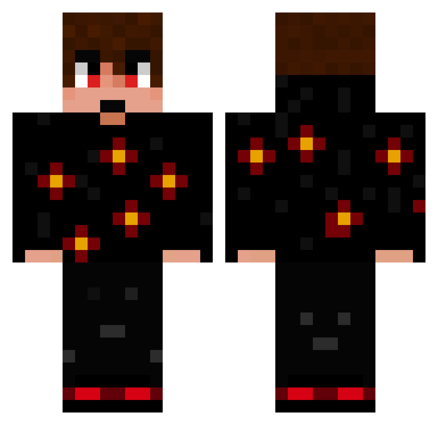 faabri23 Minecraft skin, front and back view