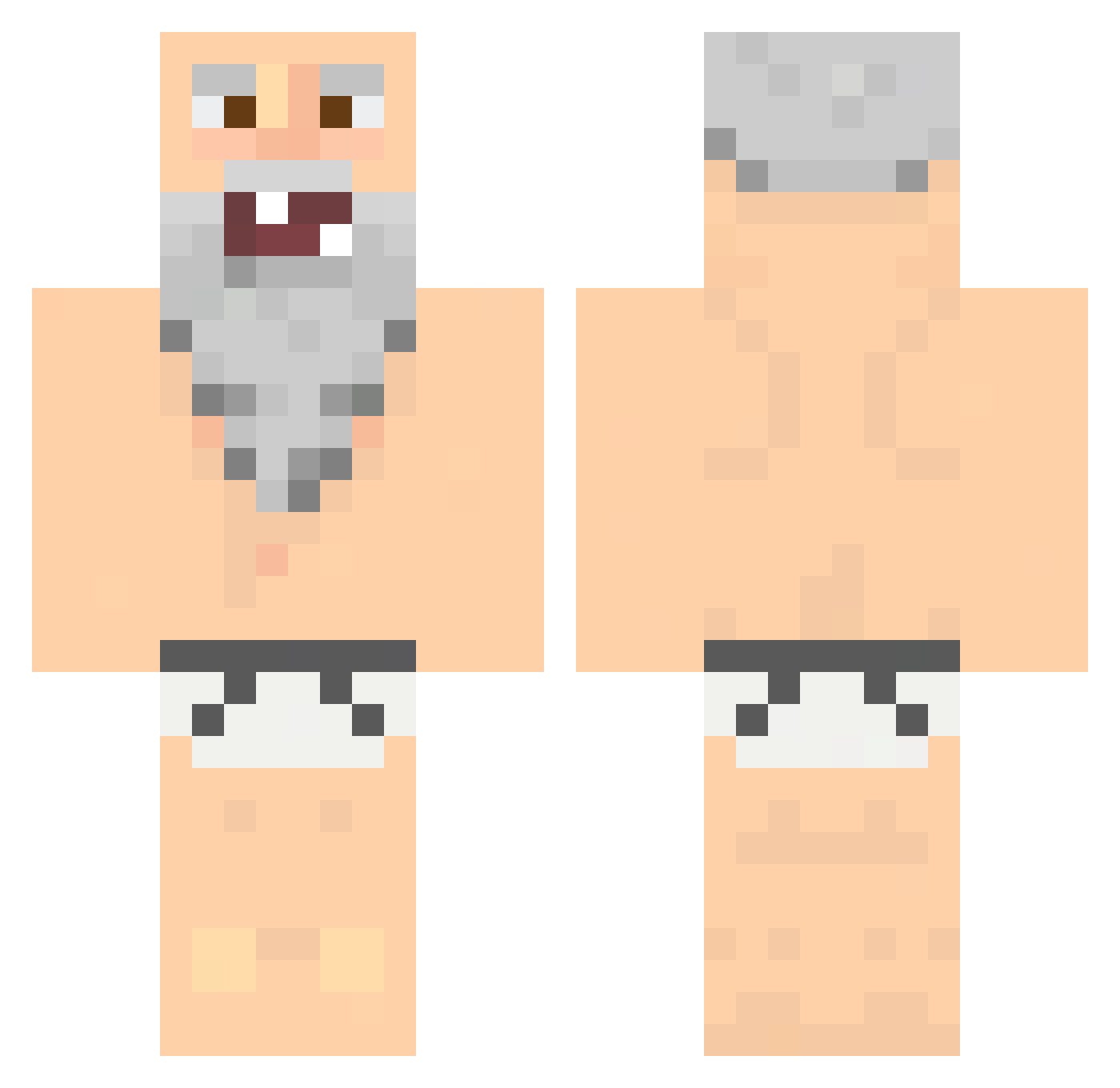 pepejensini157 Minecraft skin, front and back view