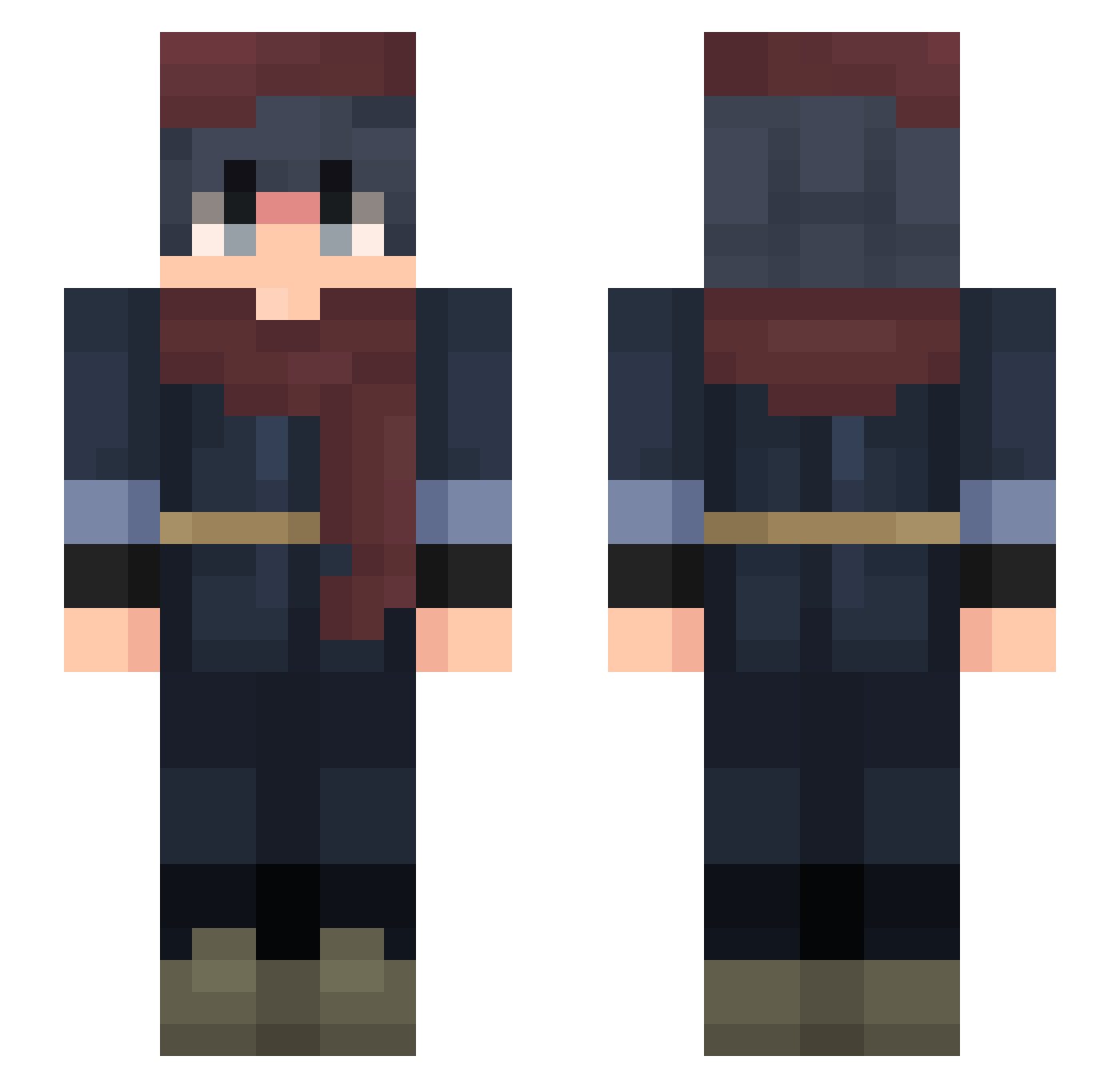 Mxrlin_420 Minecraft skin, front and back view
