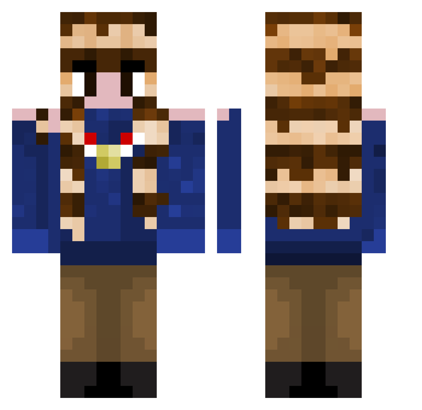 Lord_if009 Minecraft skin, front and back view