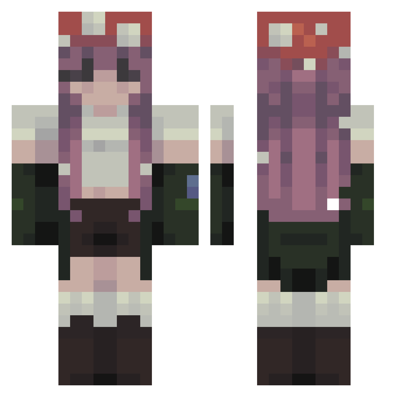 xSEPTIC_TRAUMAx Minecraft skin, front and back view