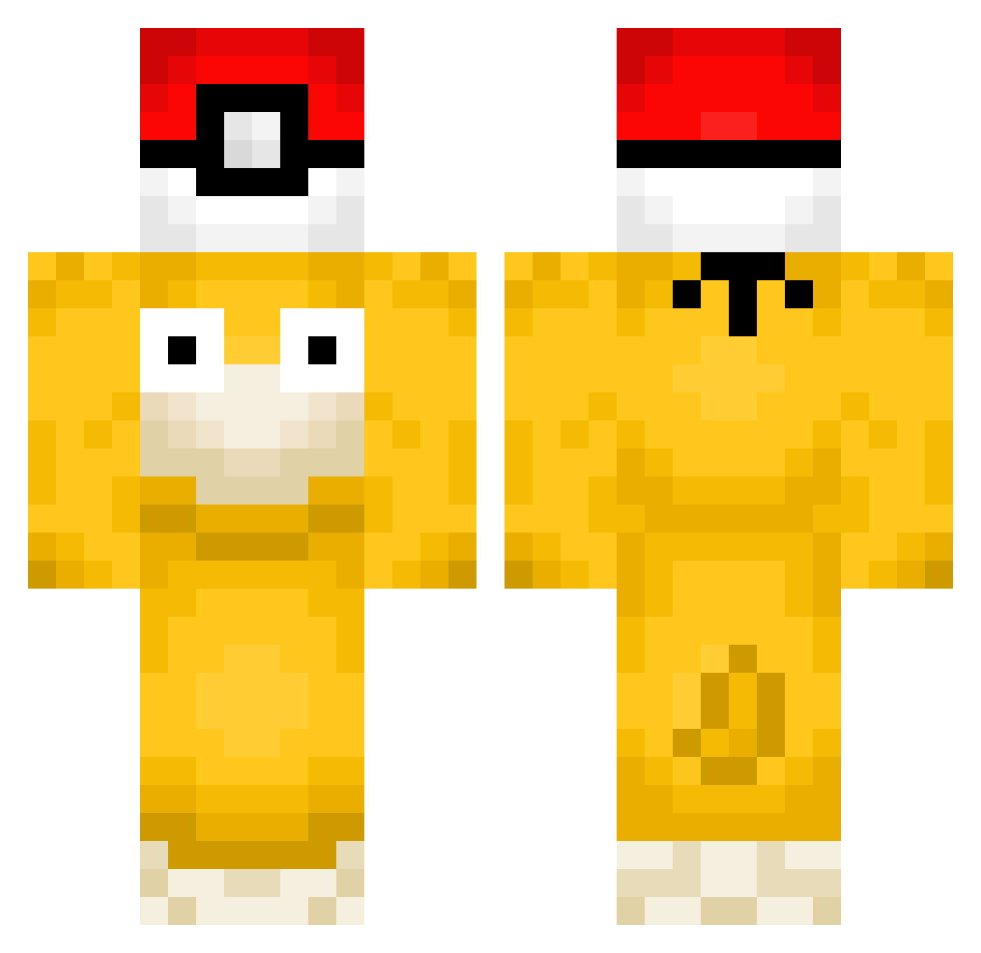Ht4Zoxo Minecraft skin, front and back view