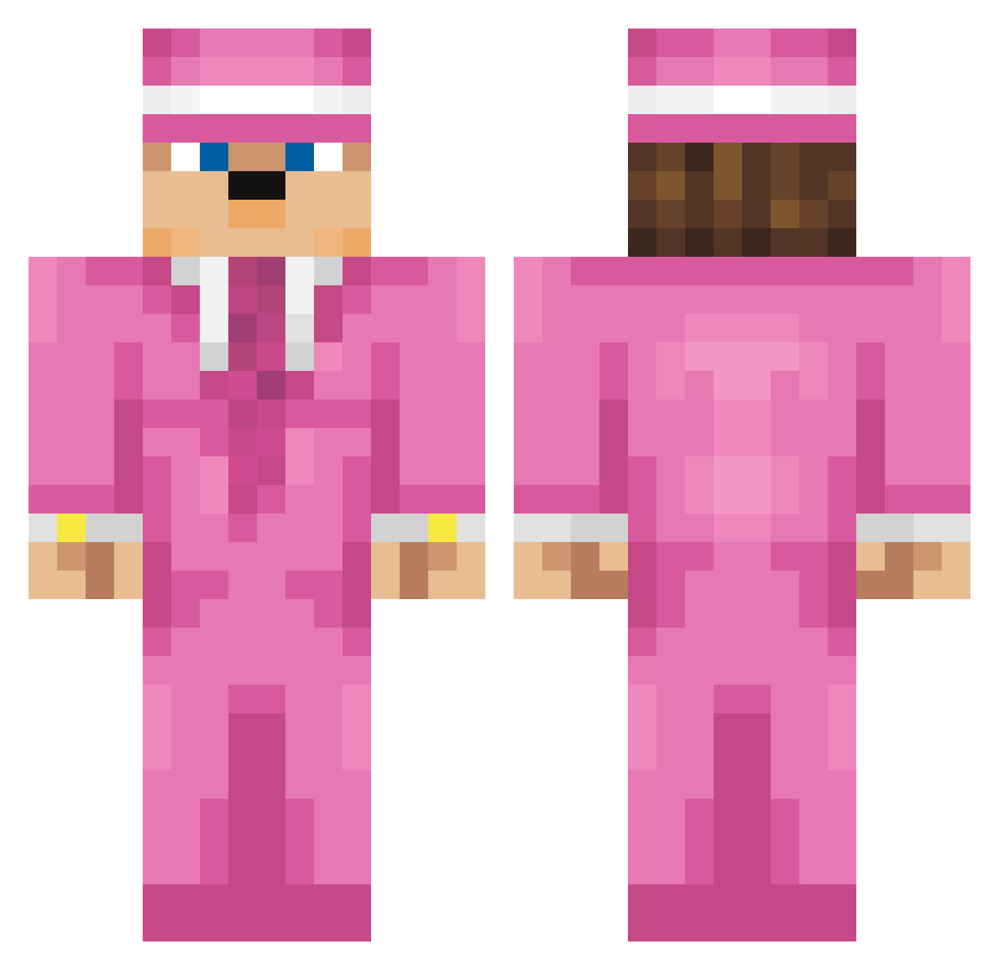 VladPosral Minecraft skin, front and back view
