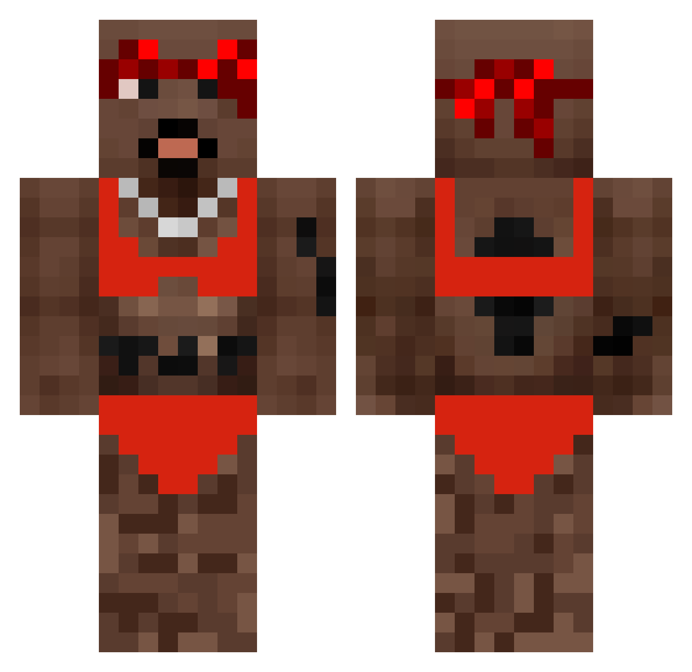 Zurcc_ Minecraft skin, front and back view