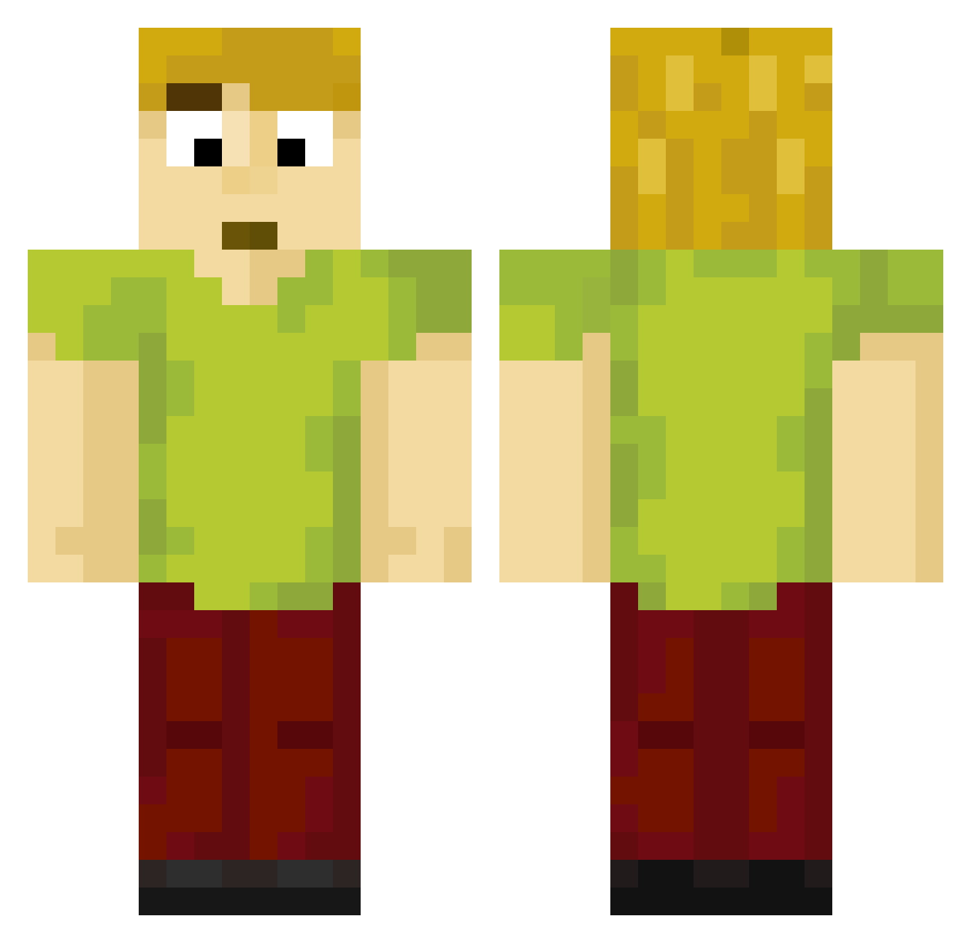 __BigChungus____ Minecraft skin, front and back view