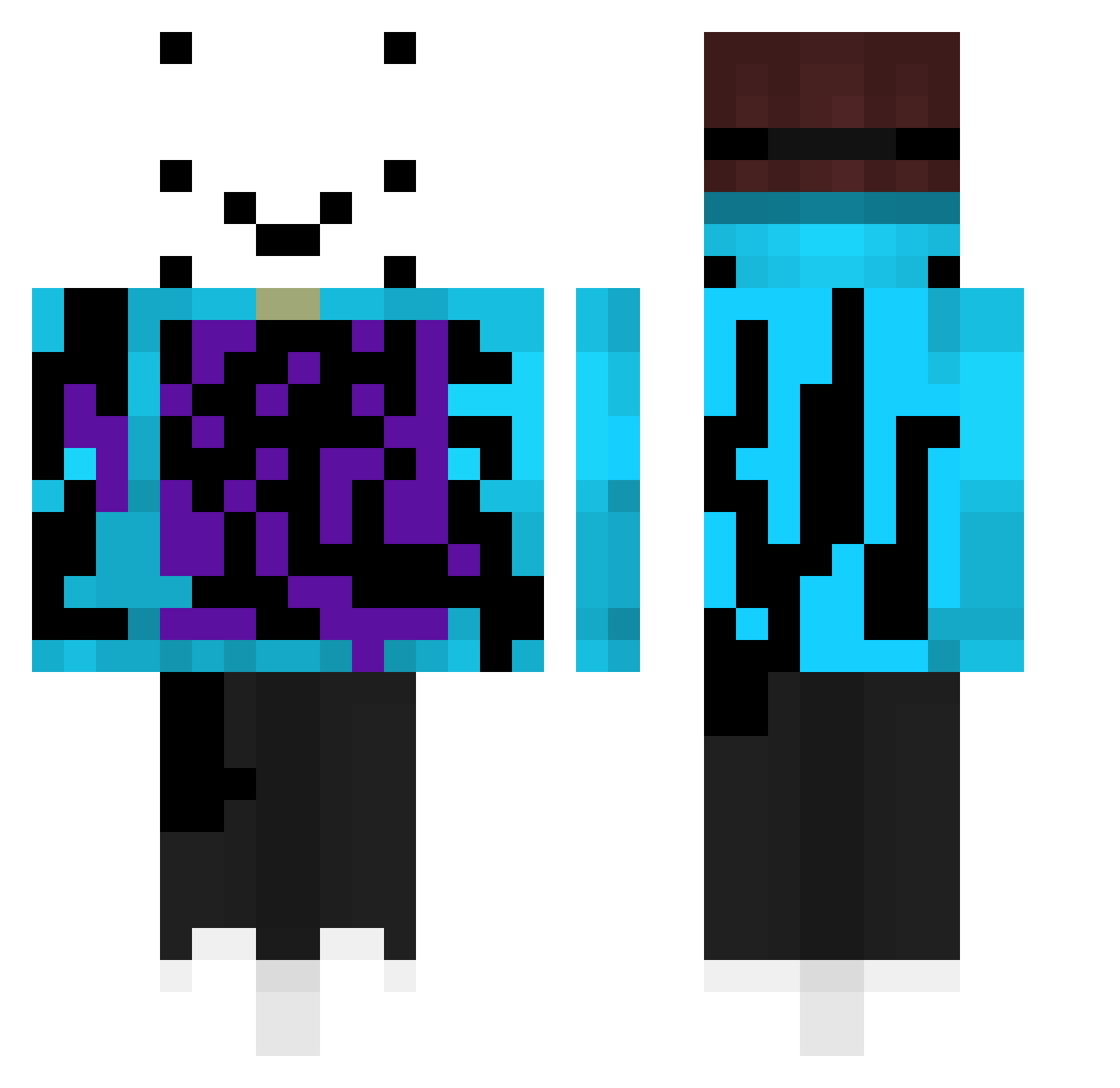 asphalt3c3 Minecraft skin, front and back view