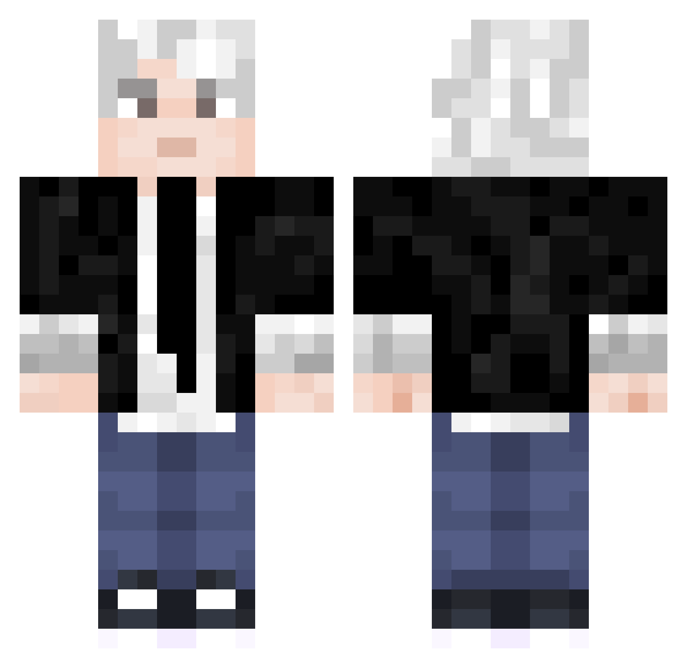 R1xxxx_ Minecraft skin, front and back view