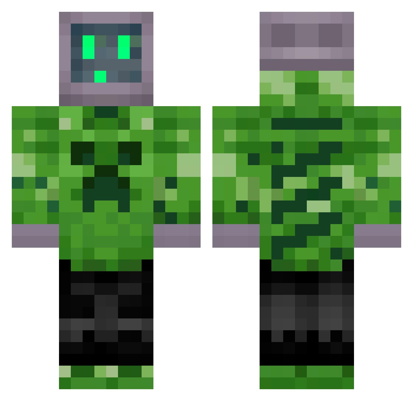 NISSHY_dayo Minecraft skin, front and back view