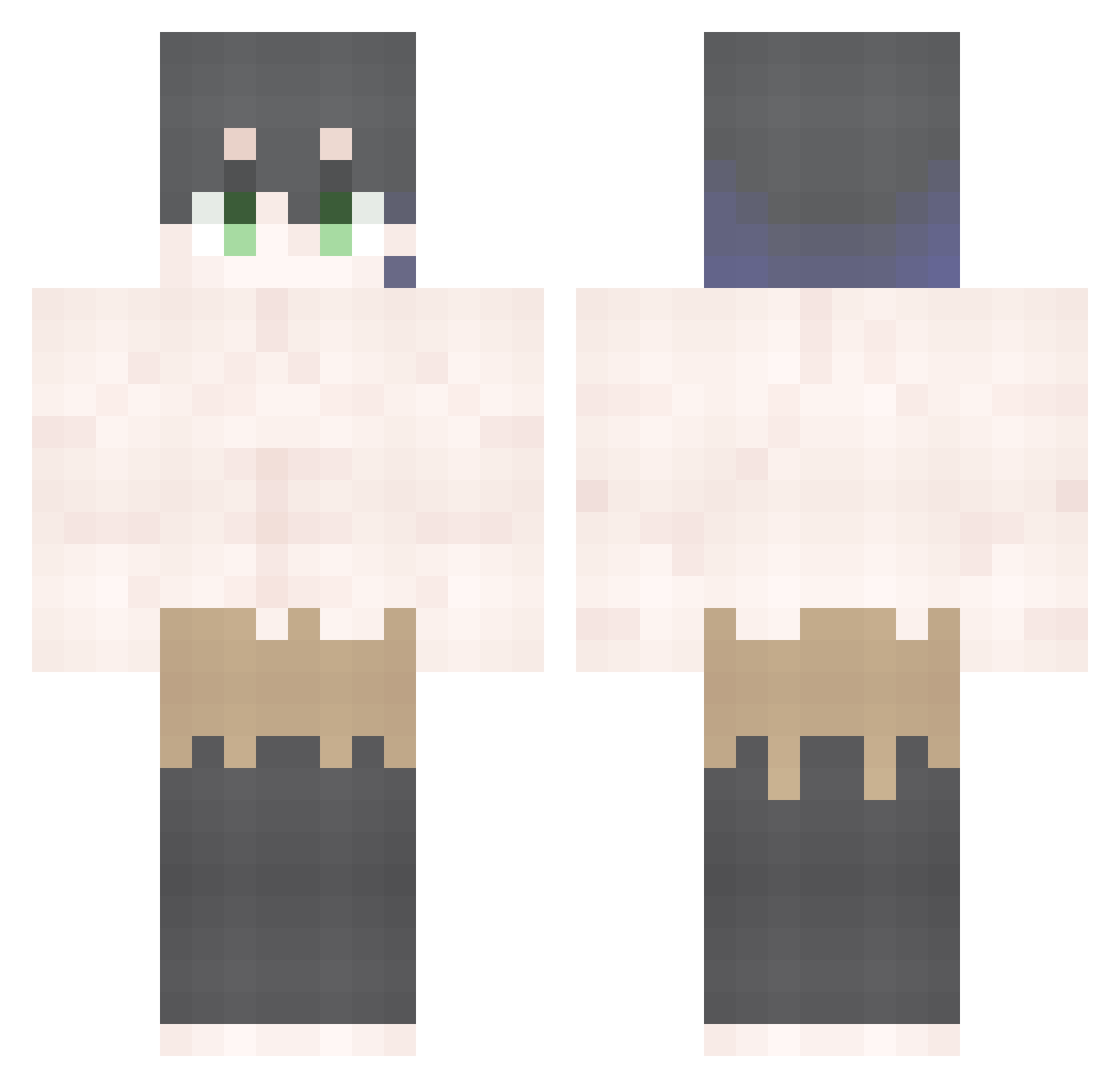 Stay_HJ Minecraft skin, front and back view
