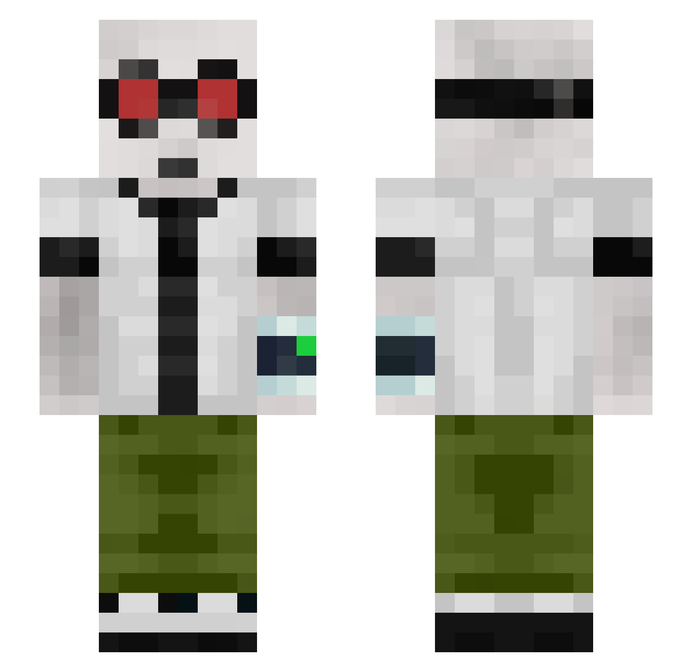 Rip_Wazzaaa Minecraft skin, front and back view