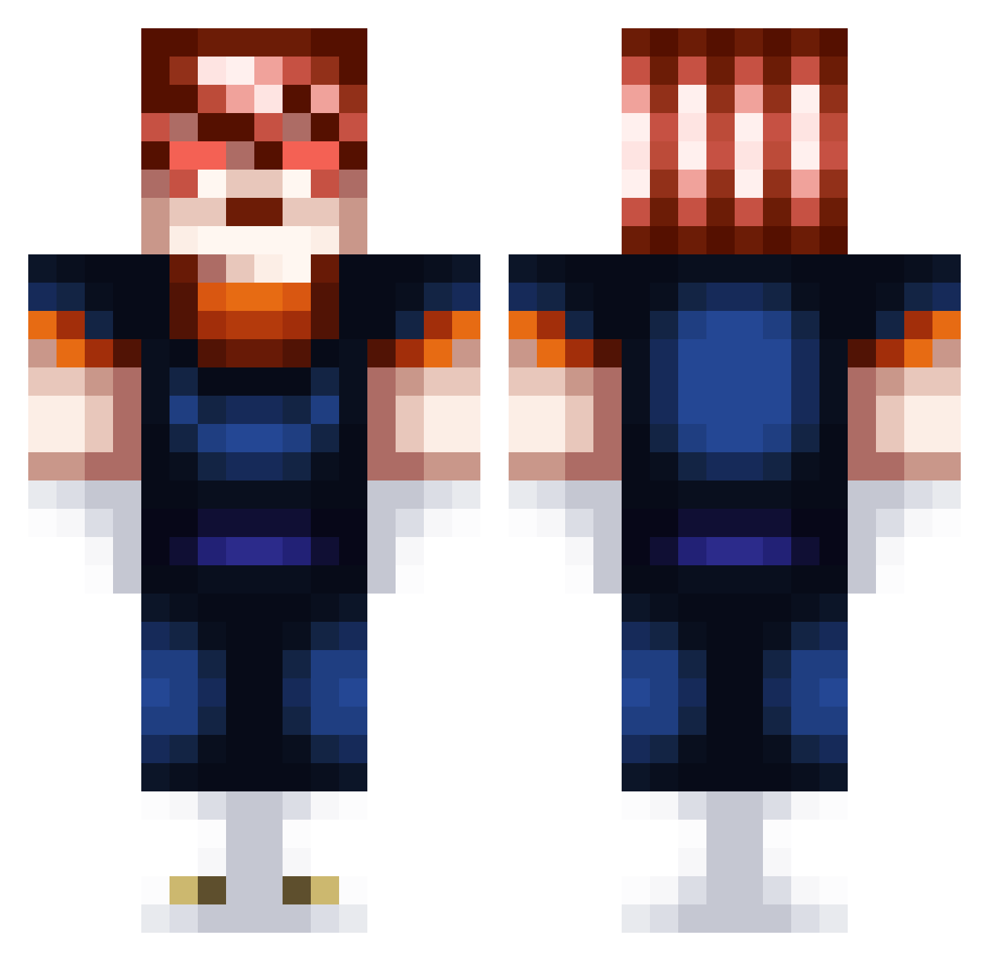 racyRitchie Minecraft skin, front and back view